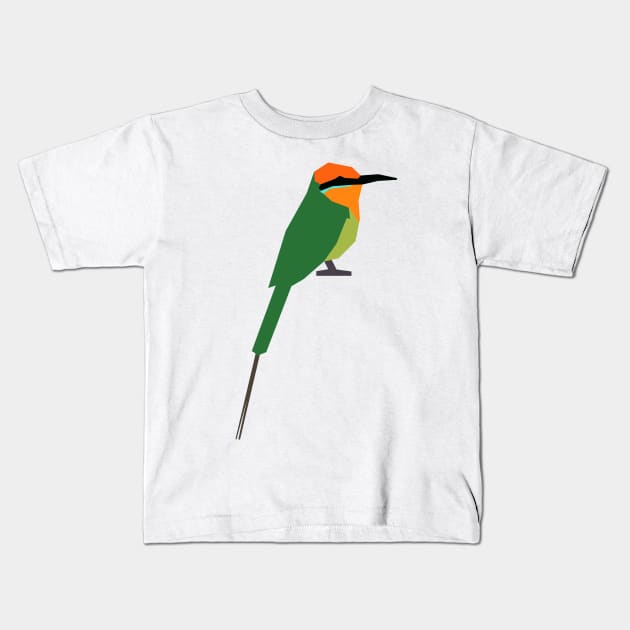 Graphic Nature - Böhms Bee-eater Kids T-Shirt by AnthonyZed